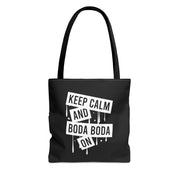 Keep calm and Boda Boda on Tote Bag (AOP)