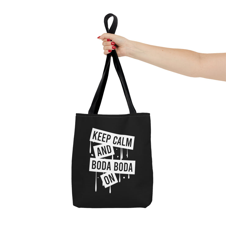 Keep calm and Boda Boda on Tote Bag (AOP)