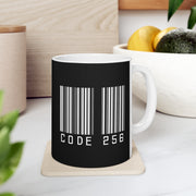 Code 256 Ceramic Mug 11oz.