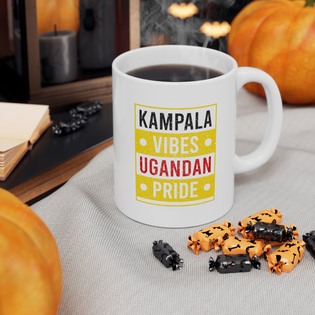 Kampala vibes Ugandan Pride Ceramic Mug 11oz.