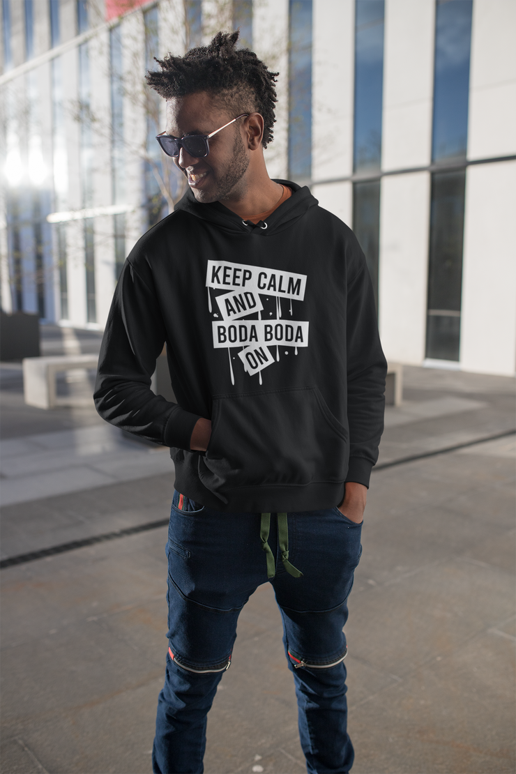 Keep Calm and Boda Boda On Unisex Heavy Blend™ Hooded Sweatshirt
